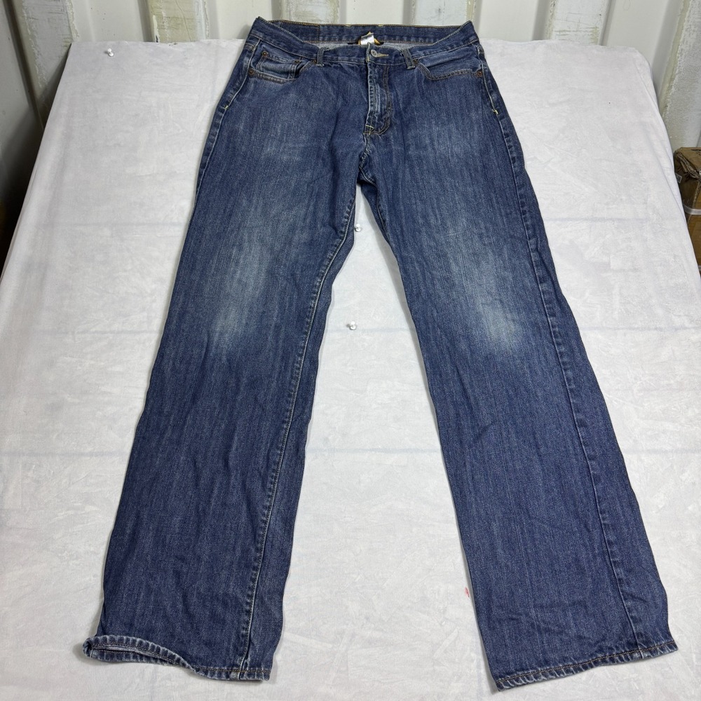 Lucky Brand Mens Straight Leg Jeans Blue Denim 5-Pocket Comfort Size 34